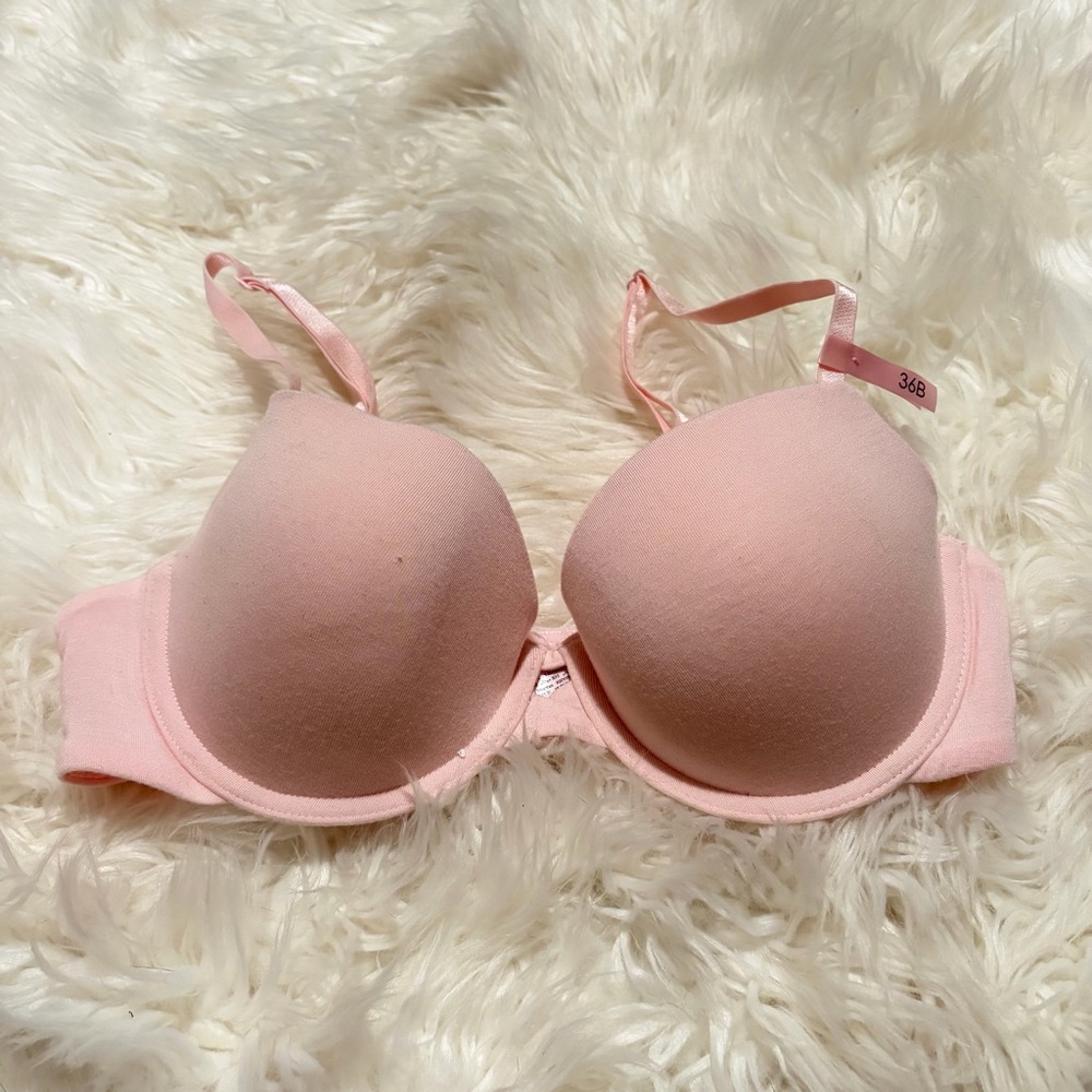 NWT La vie en rose pink cotton bra size 36B
